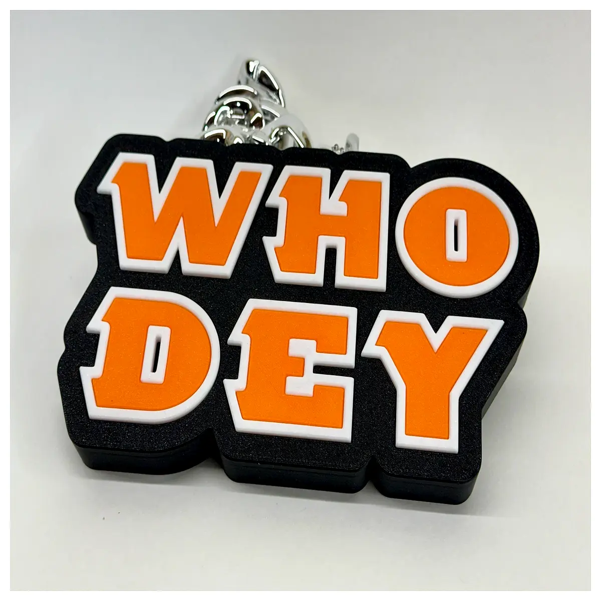 cincinnati bengals who dey plastic figure keychain pendant collectible team mascot toy gift