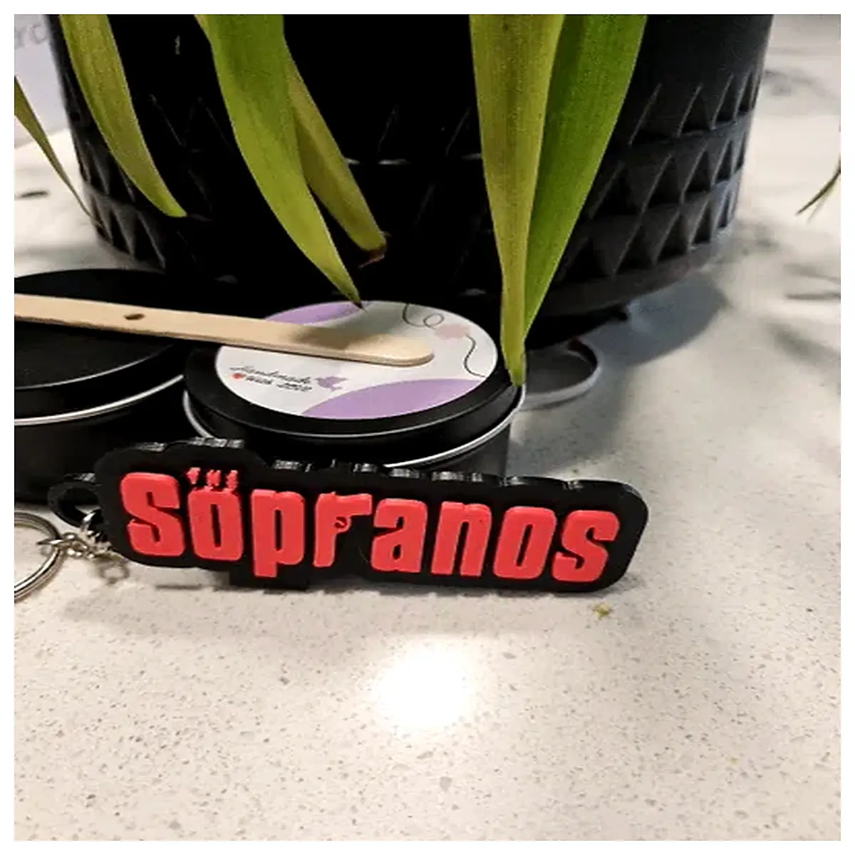 the sopranos tony soprano keychain leather fob car keys fans
