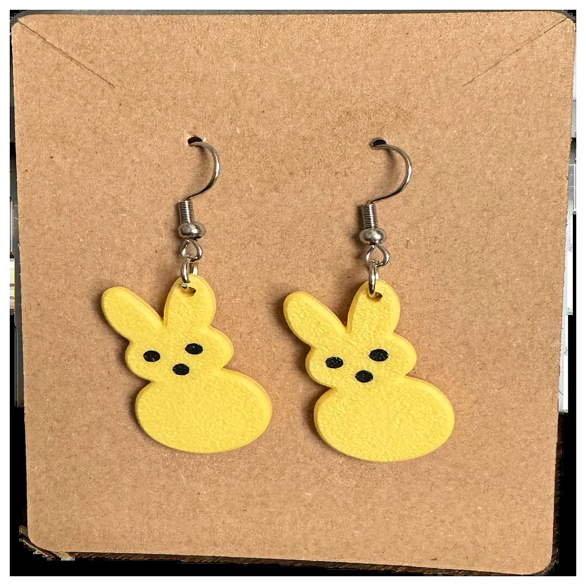 cute marshmallow bunny drop earrings kawaii animal charm jewelry for women fluffy rabbit dangling studs sweet pastel aesthetic accessories