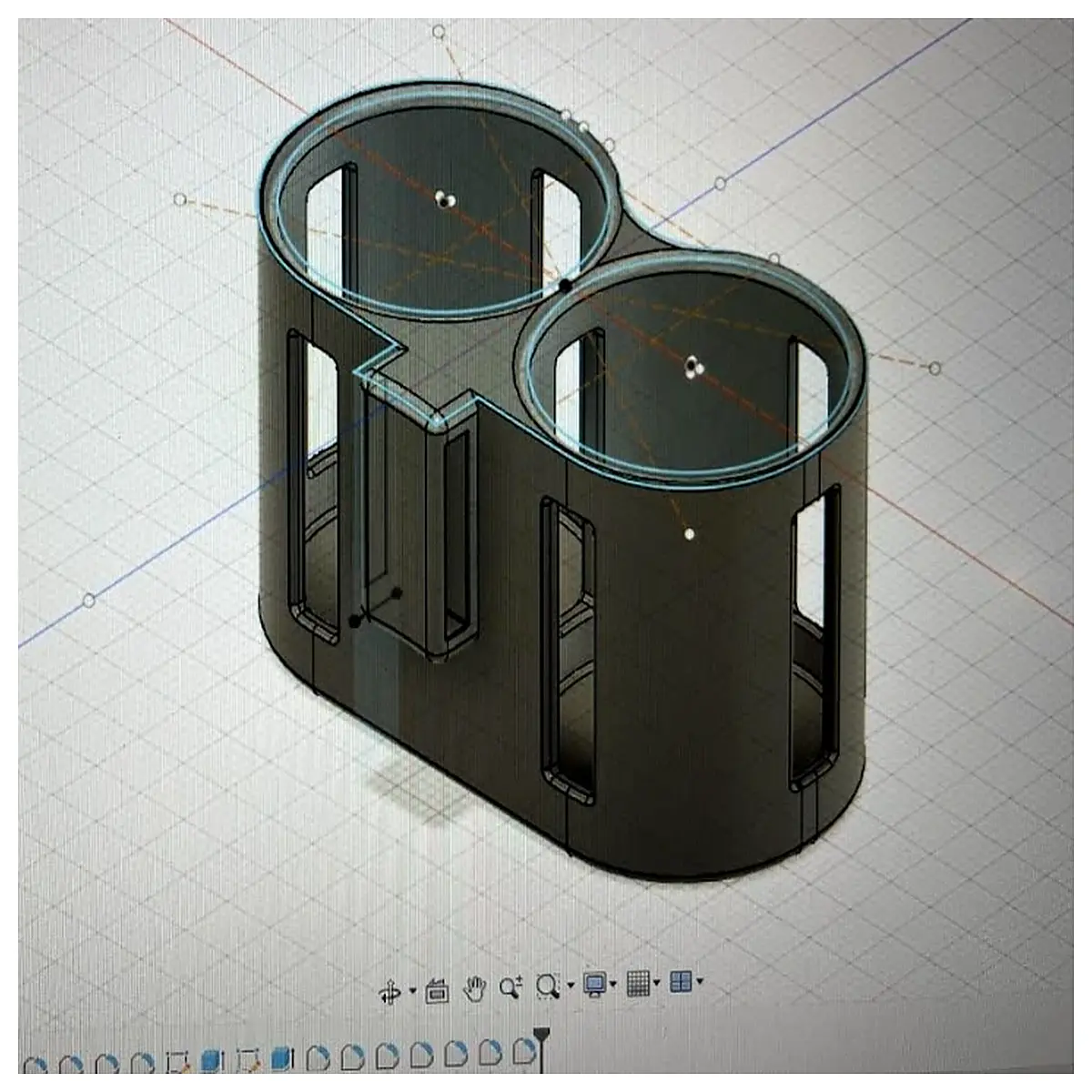 beer belt holder for two cans hands drinking party accessory