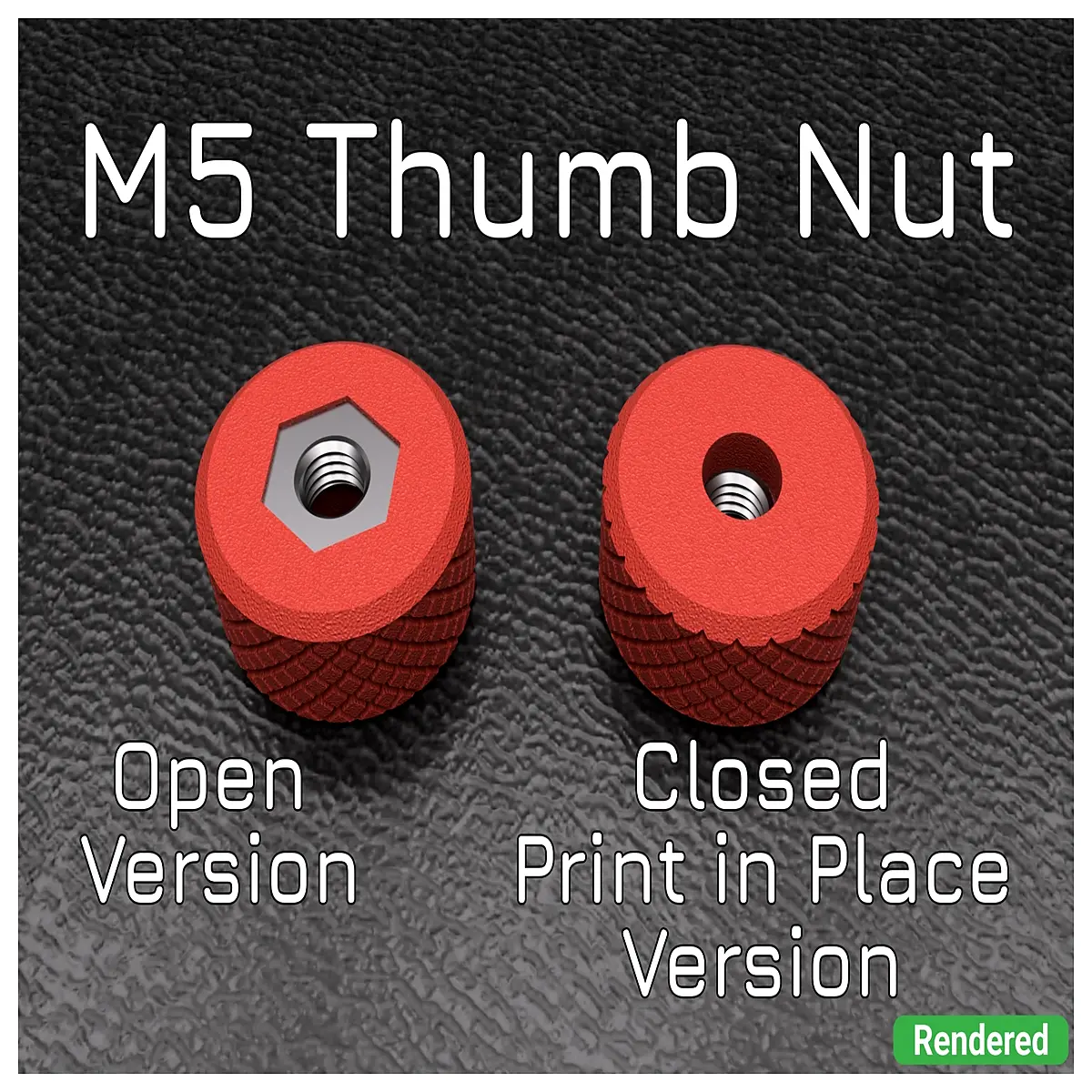 m5 knurled thumb nut open closed end cap hexagonal fastener diy electronics assembly hardware screw fitting