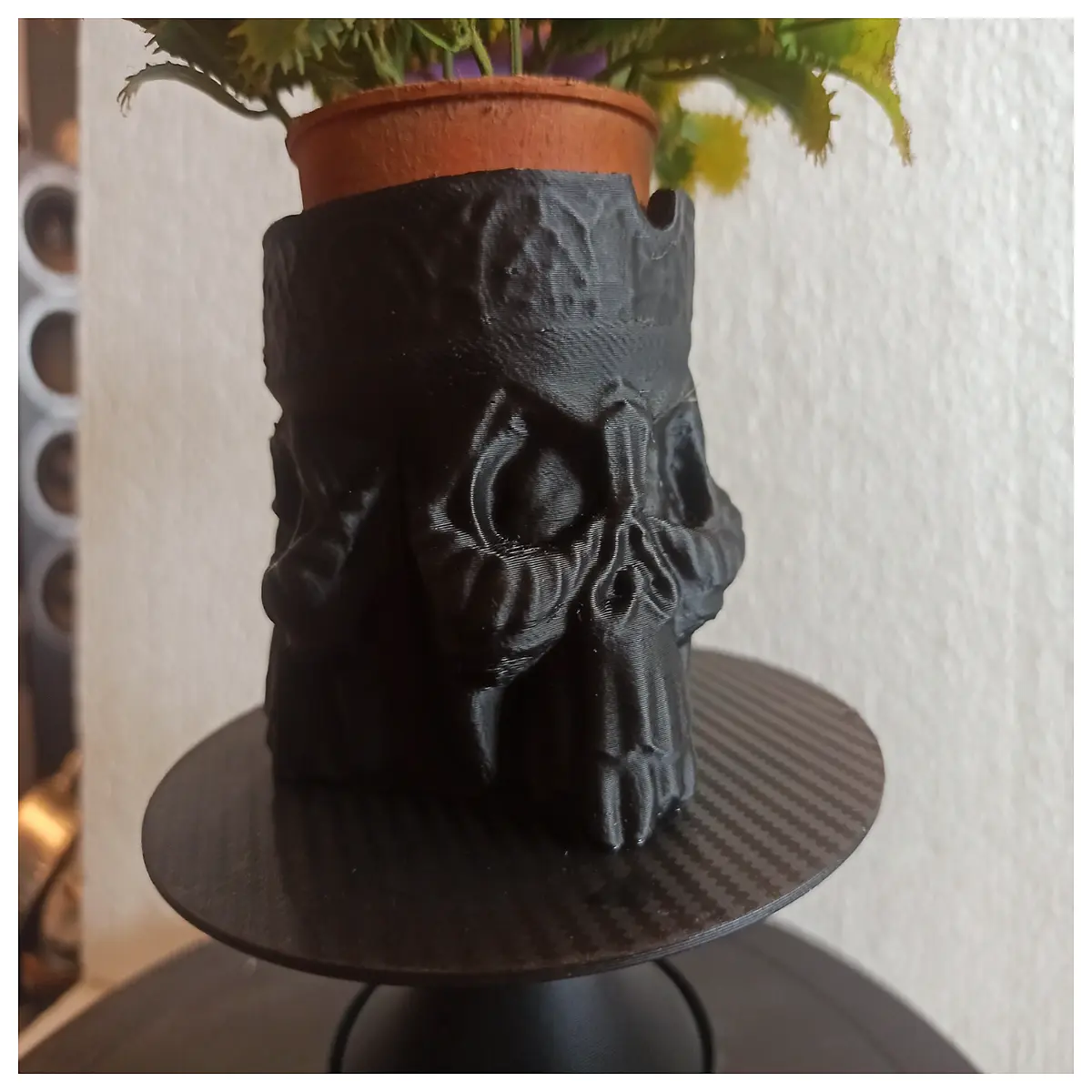 gothic skull candle holder 3 headed vase for home decor halloween party centerpiece