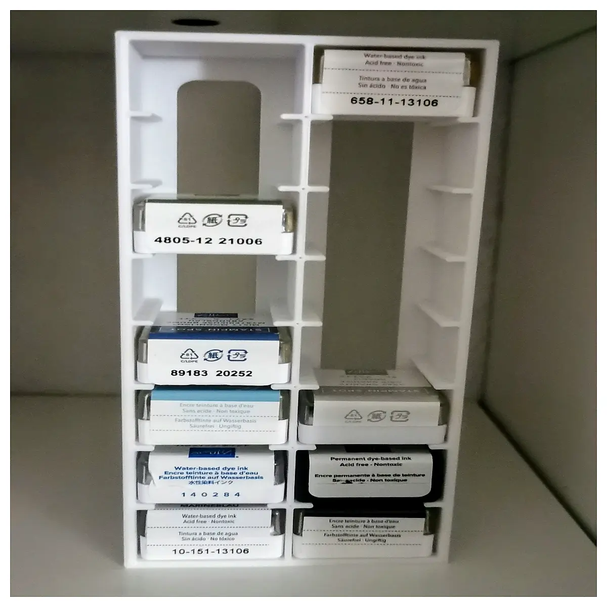 craft stamp organizer holder storage box for stampin up ink pads accessories desktop tidy