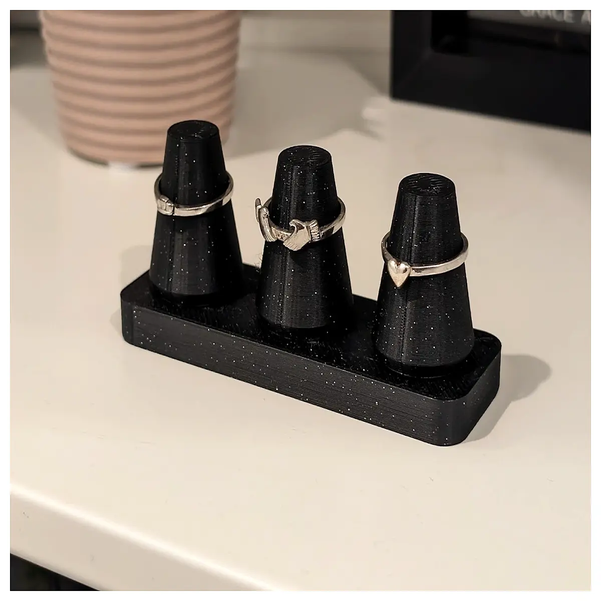 minimalist ring tray organizer for vanity small jewelry dish holder for rings necklaces earrings desk storage box tidy