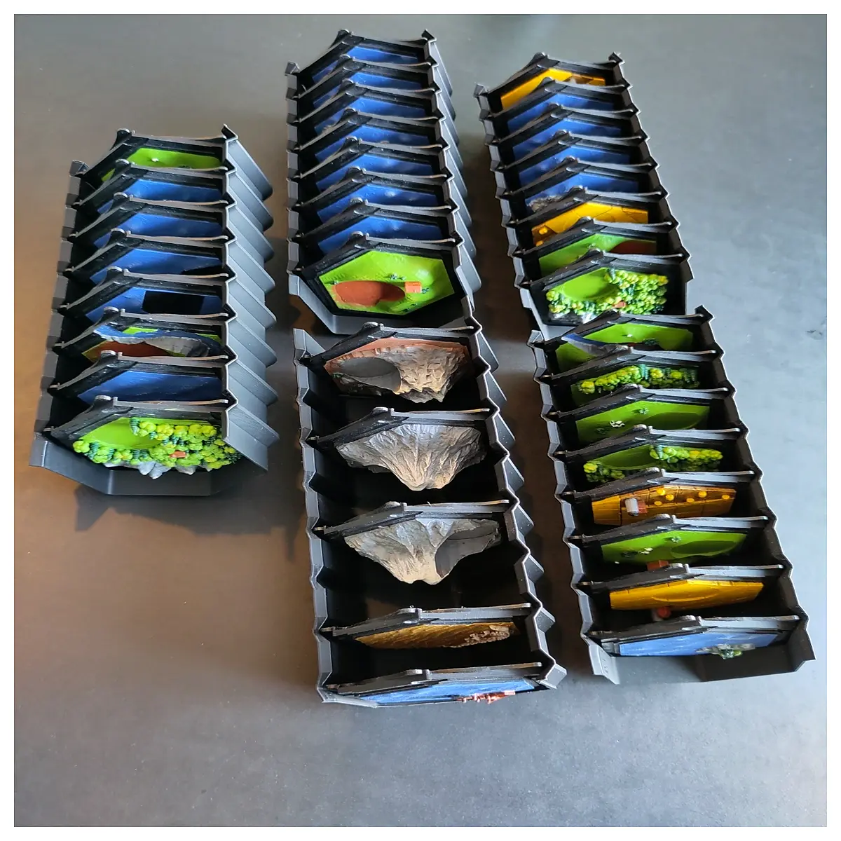 catan storage tiles organizer insert for board game table top setup