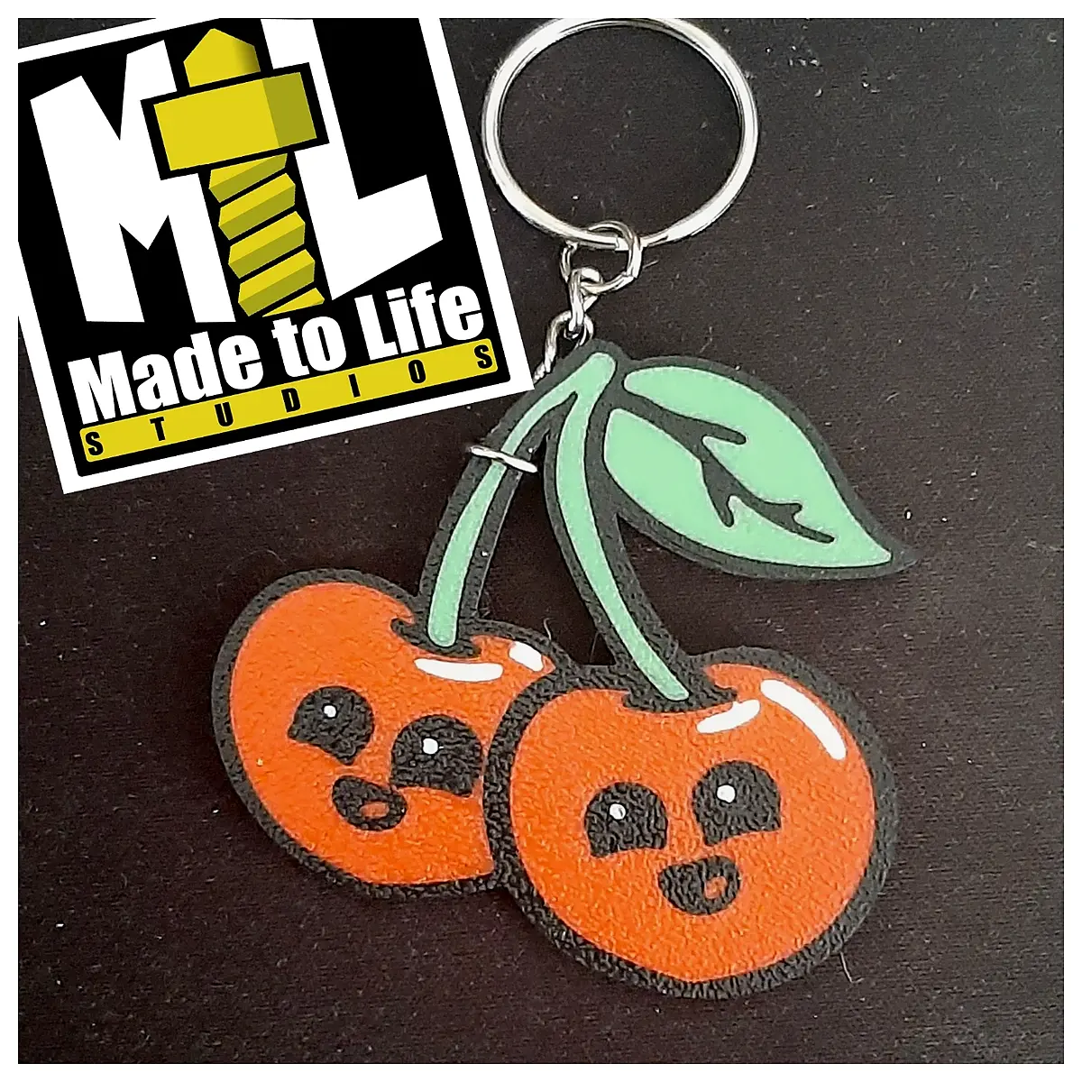 cute cherry keychain kawaii fruit charm bag pendant for girls women cute key ring accessory