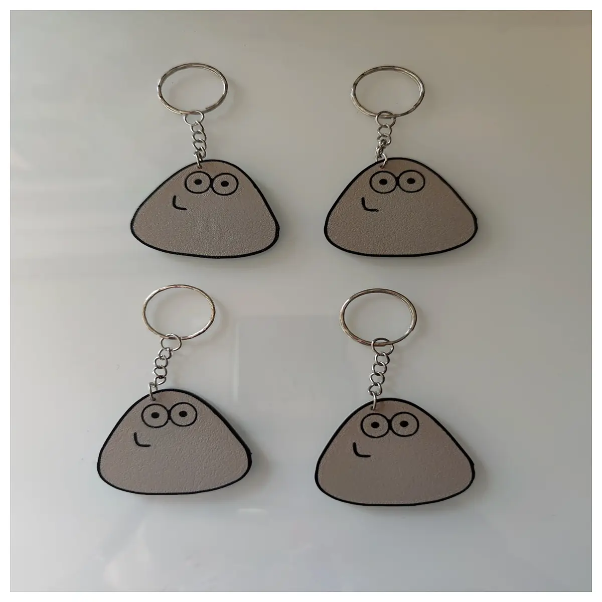 cute pouf bag charm for handbag mini plush toy keychain soft stuffed animal pendant for purse backpack accessory gift idea