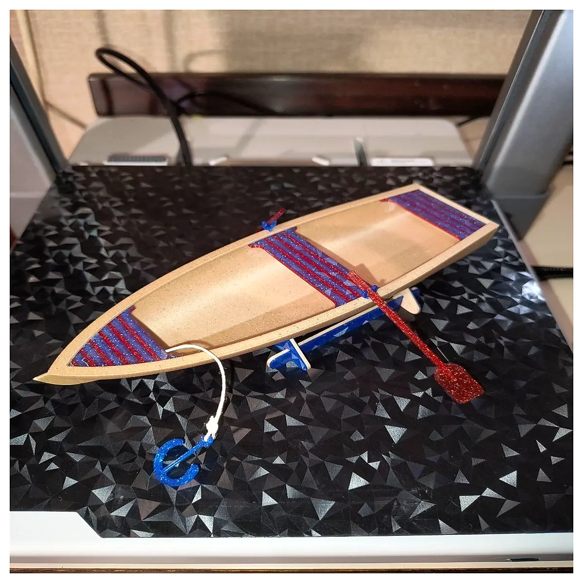minimalist boat diy assembly craft hobby decorative piece for desk