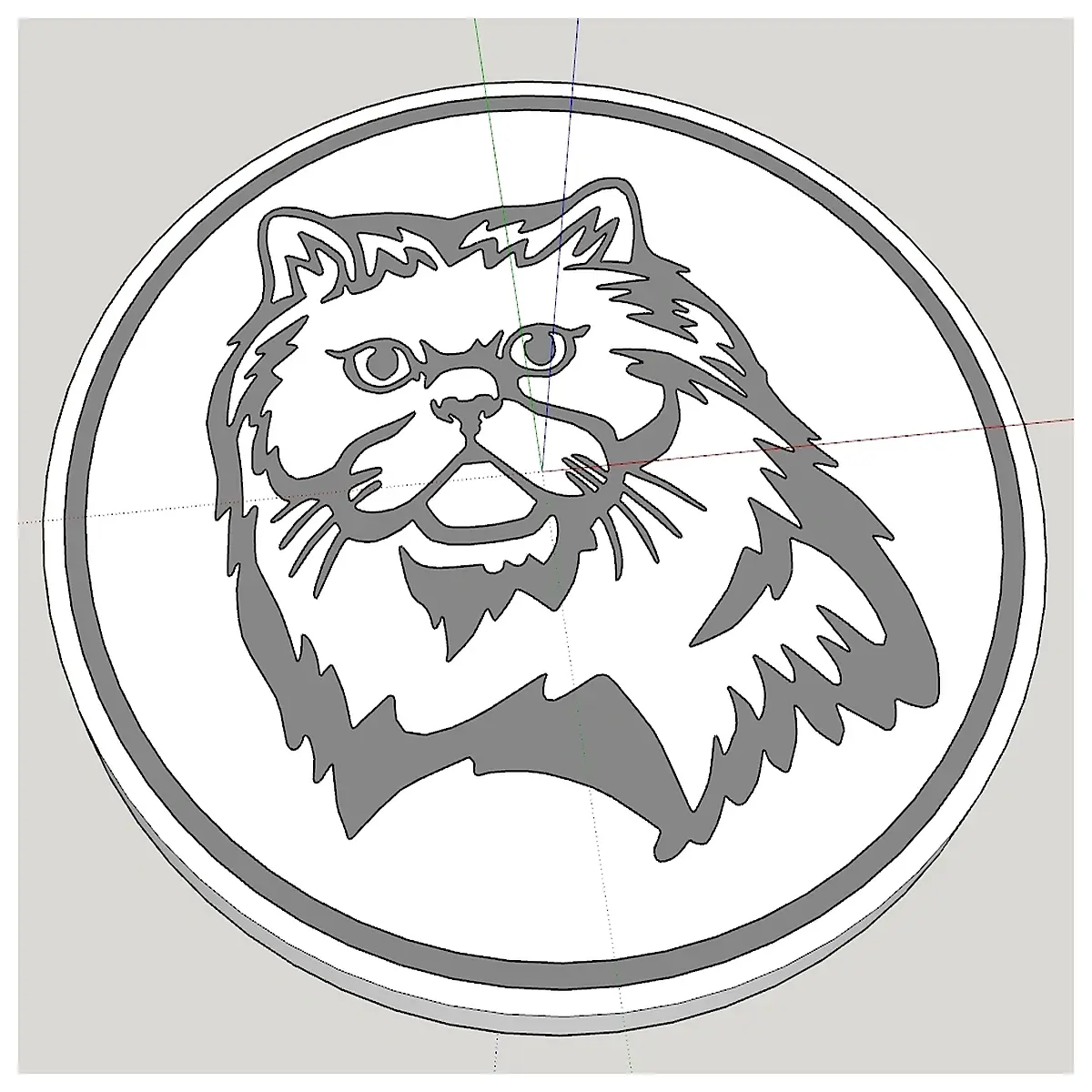 cute persian cat coaster set soft plush pet paw drink mat for coffee table
