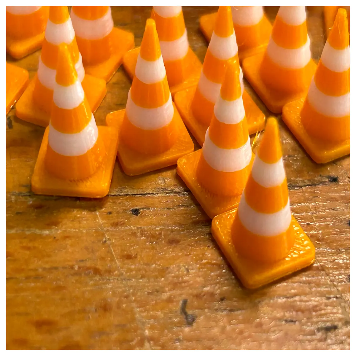 mini traffic cones for indoor parking garage safety barriers