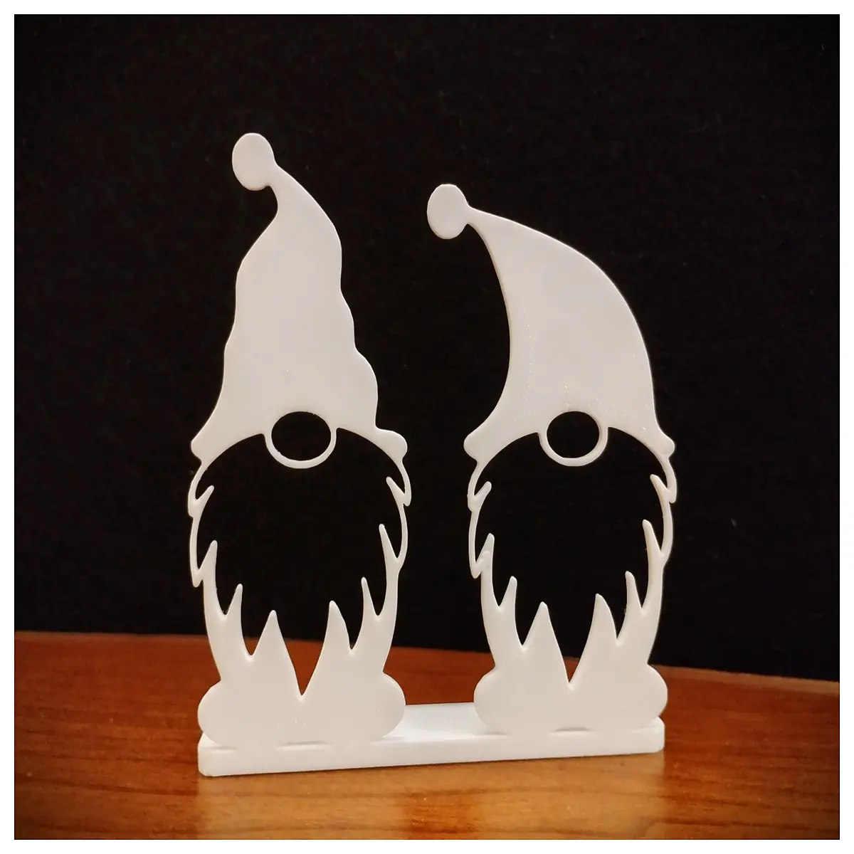 christmas gnome silhouette decal window door sticker xmas decor