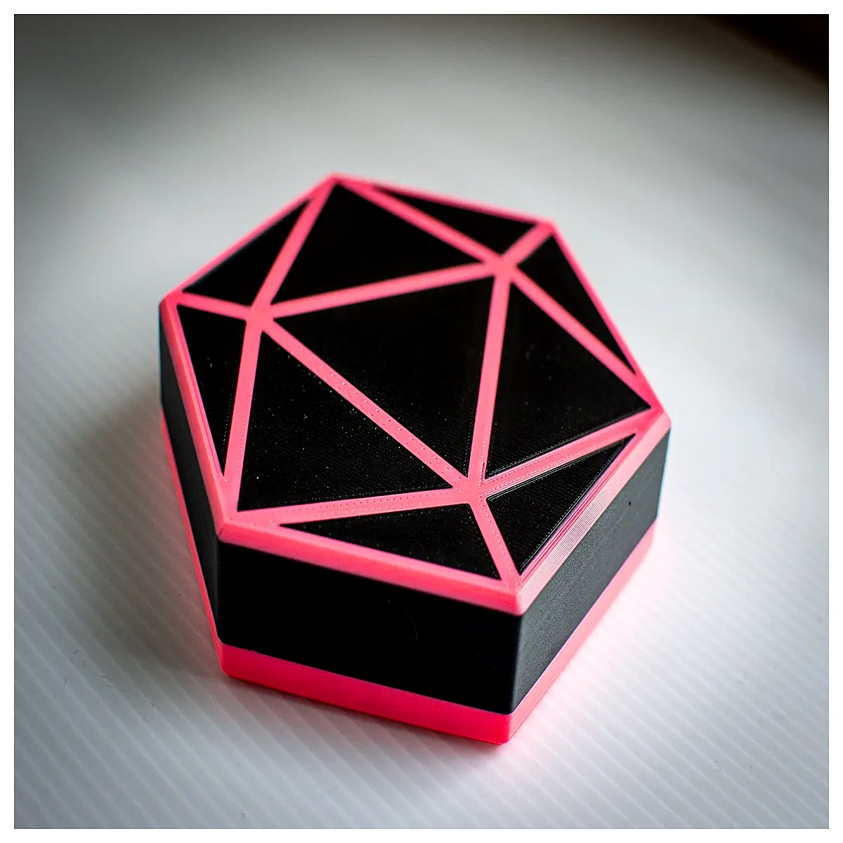20 sided dice box for d d rpg tabletop gaming storage organizer case