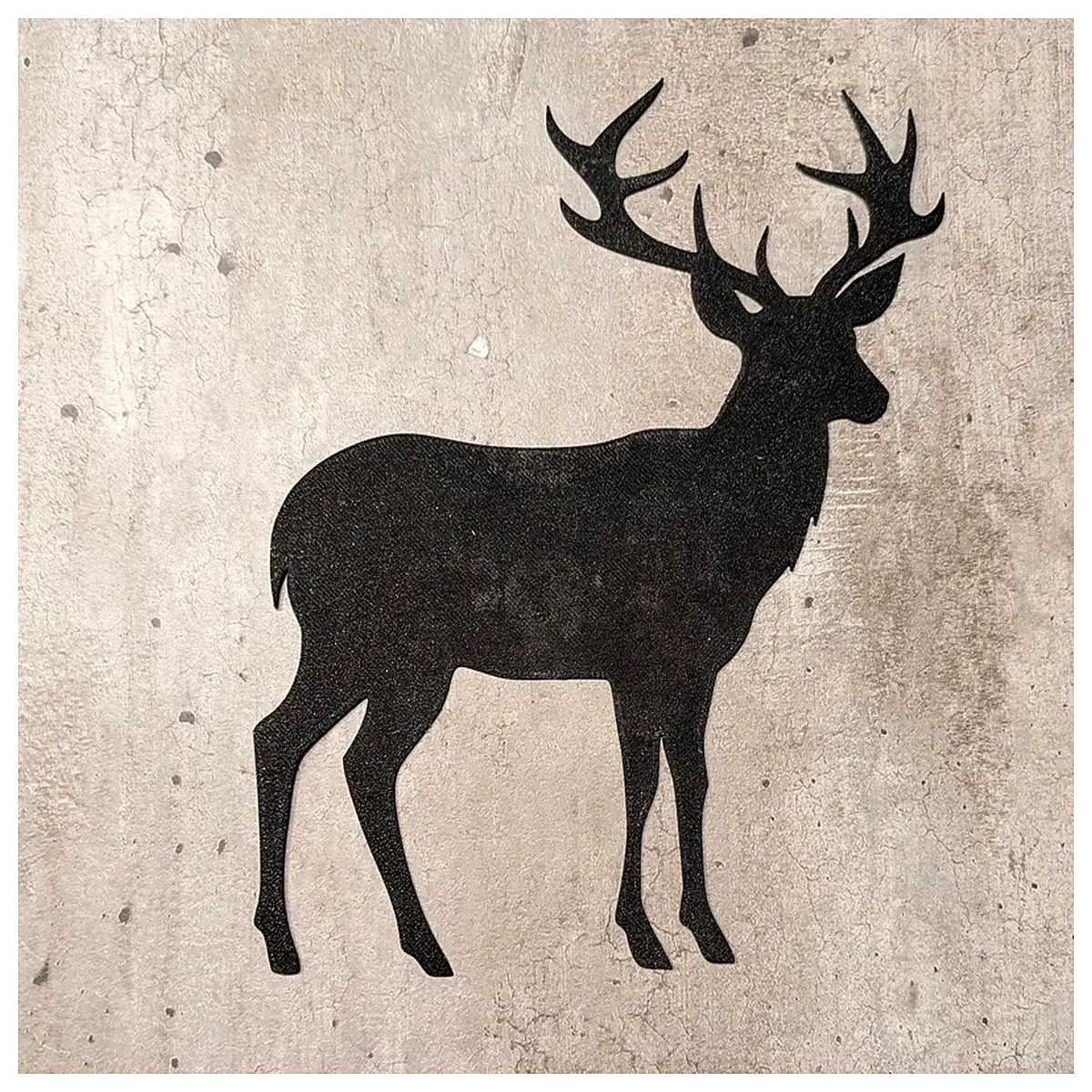 modern 2d deer head wall art canvas prints for living room boho home decor rustic animal painting