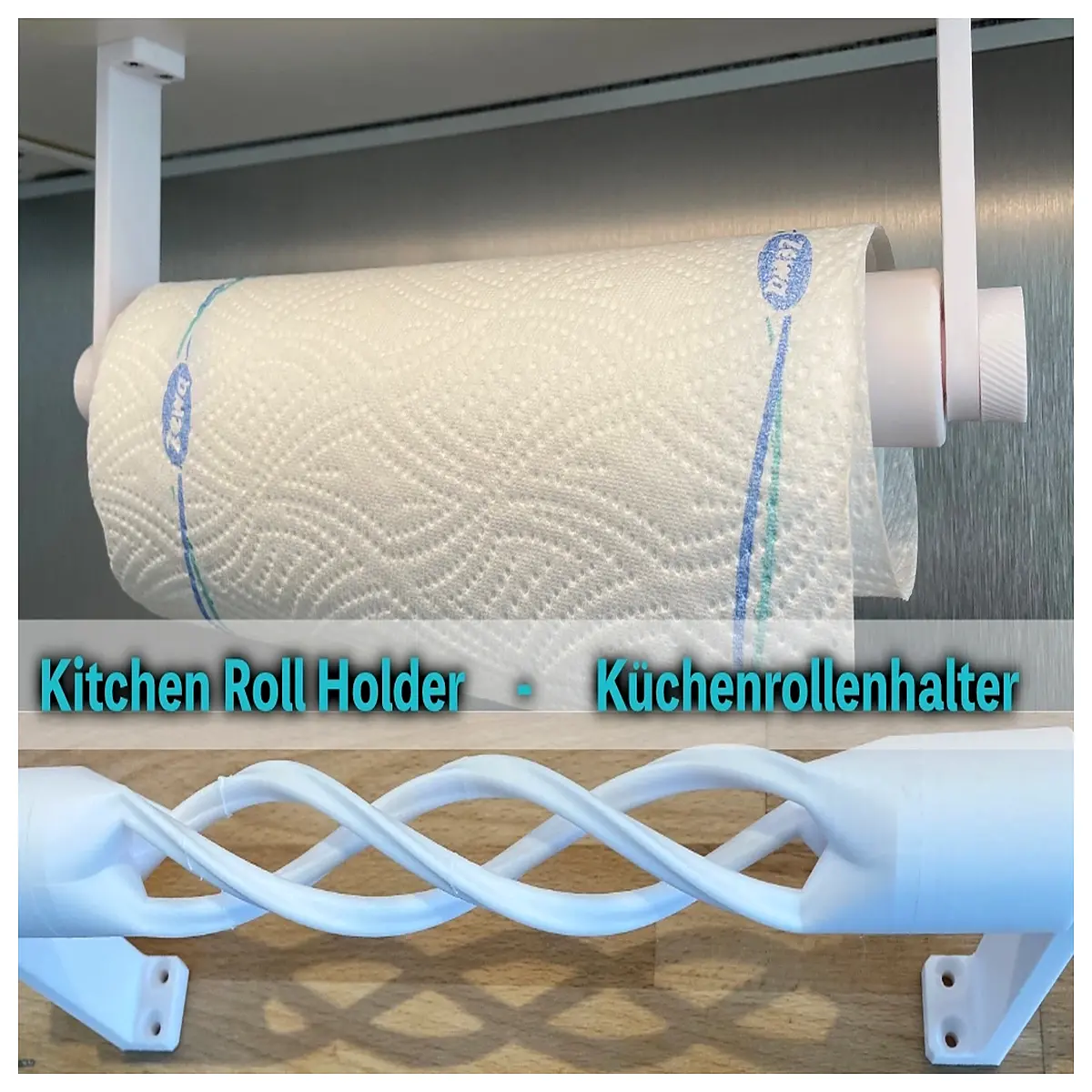 kitchen paper towel holder roll dispenser counter organizer storage rack
