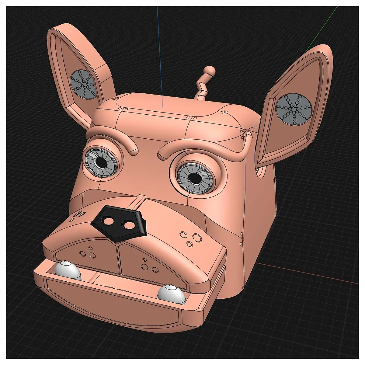 robot dog canister smart storage container for tech gadgets and accessories