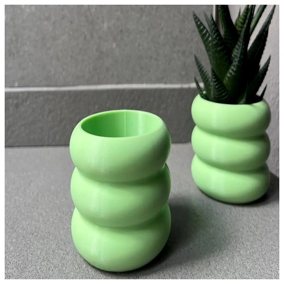 cute mini donut vase for desk small round flower holder no needed adjustable diameter planter for succulents and dried flowers