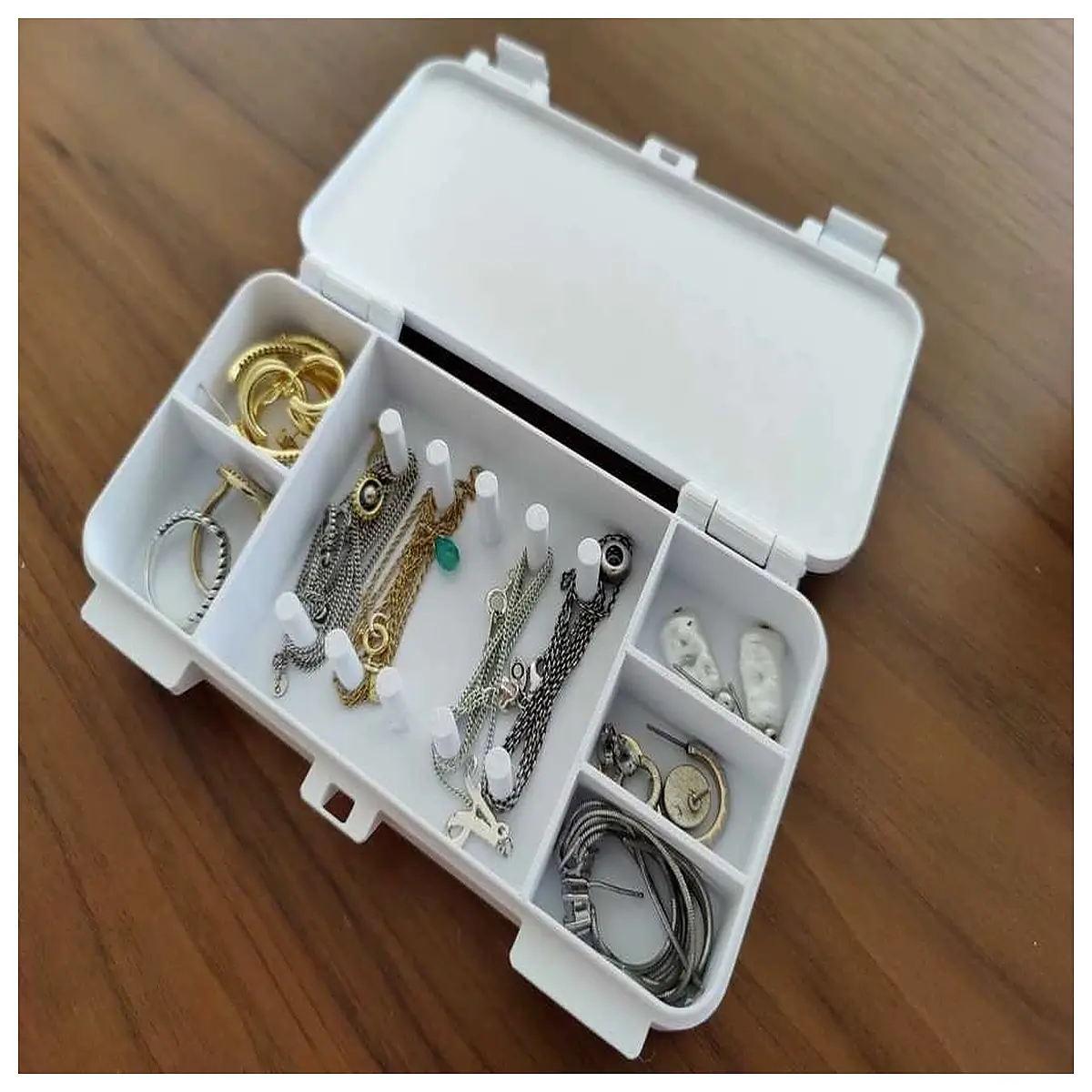 travel jewelry box organizer with mirror portable ring holder case for necklaces earrings bracelets velvet travel accessories storage
