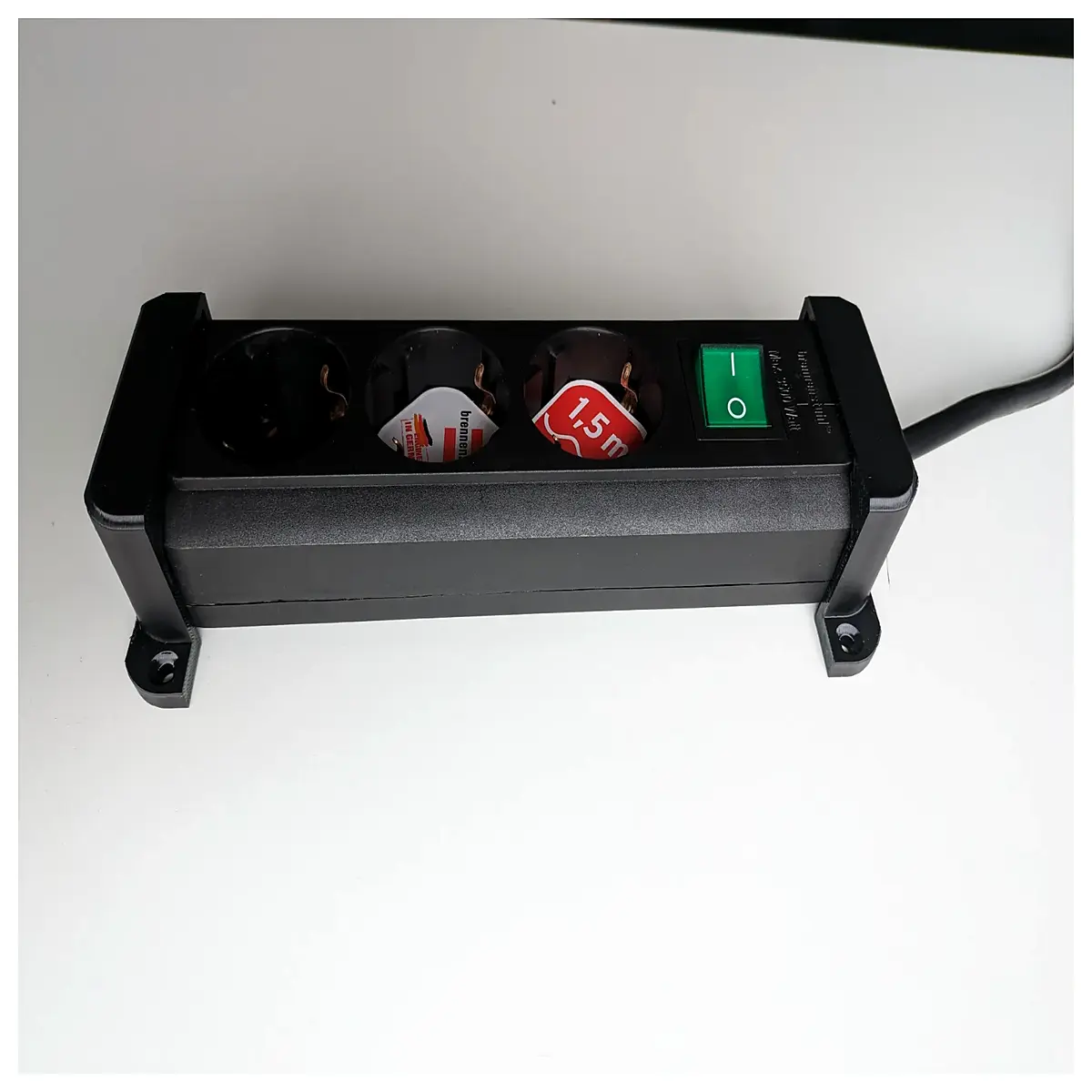 brennenstuhl eco line power strip with surge protection 3 socket extension cord usb charging home office safety switch