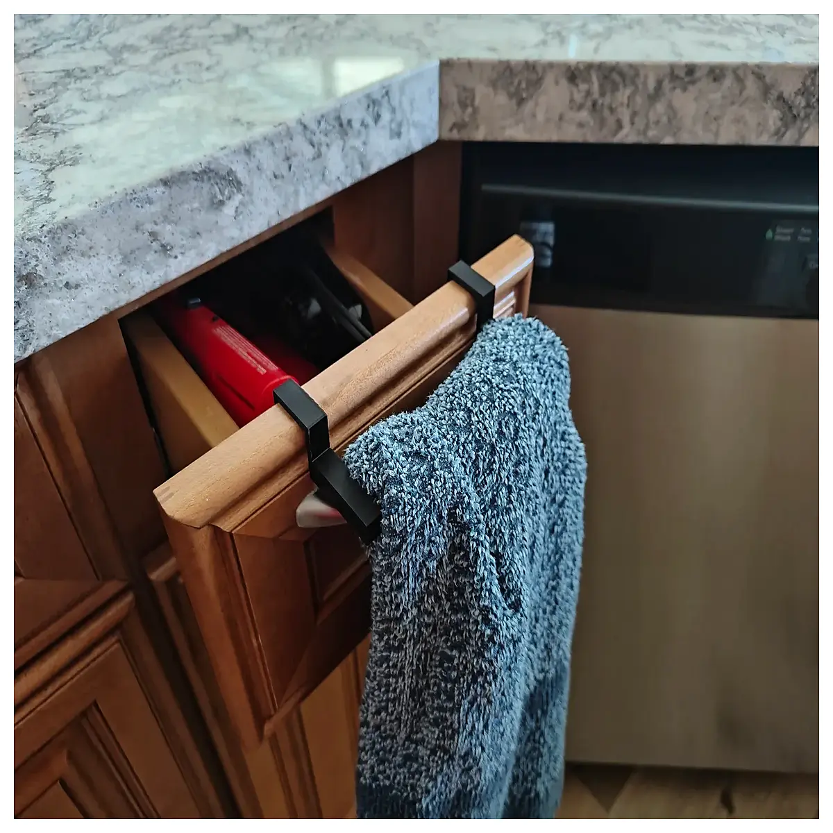 wall mounted paper towel holder with pre drilled holes for easy installation kitchen organizer