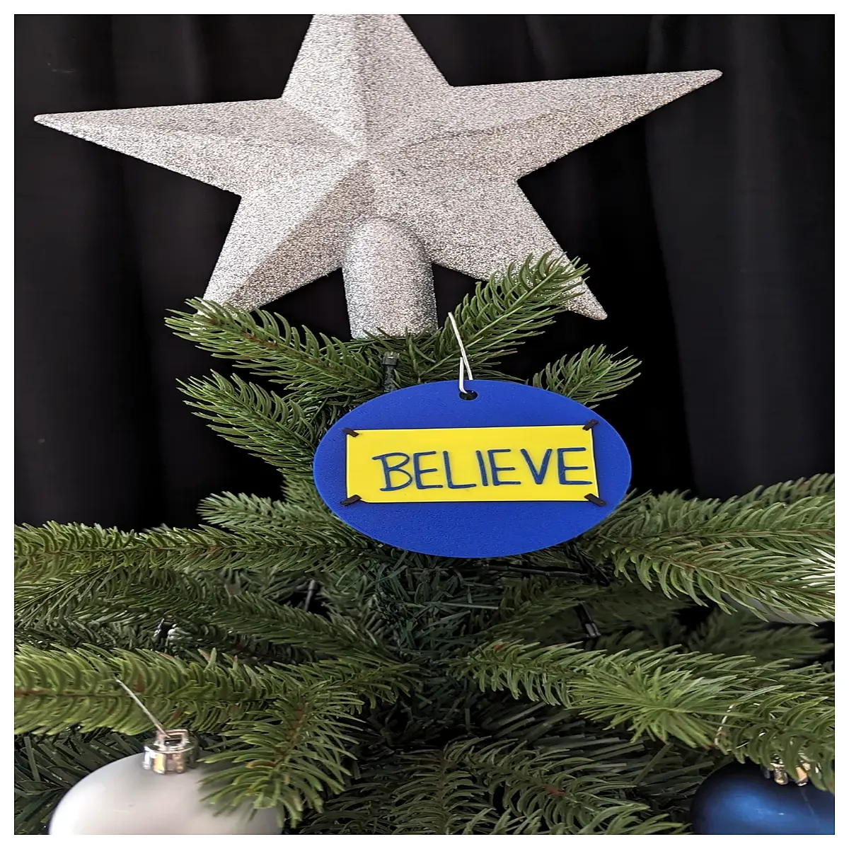tedraus believe clothes hanger xmas tree ornaments holiday home decor