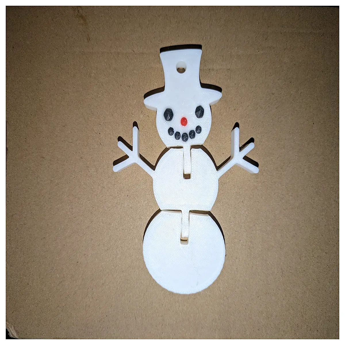 movable snowman ornament hanging bauble for christmas tree holiday decor