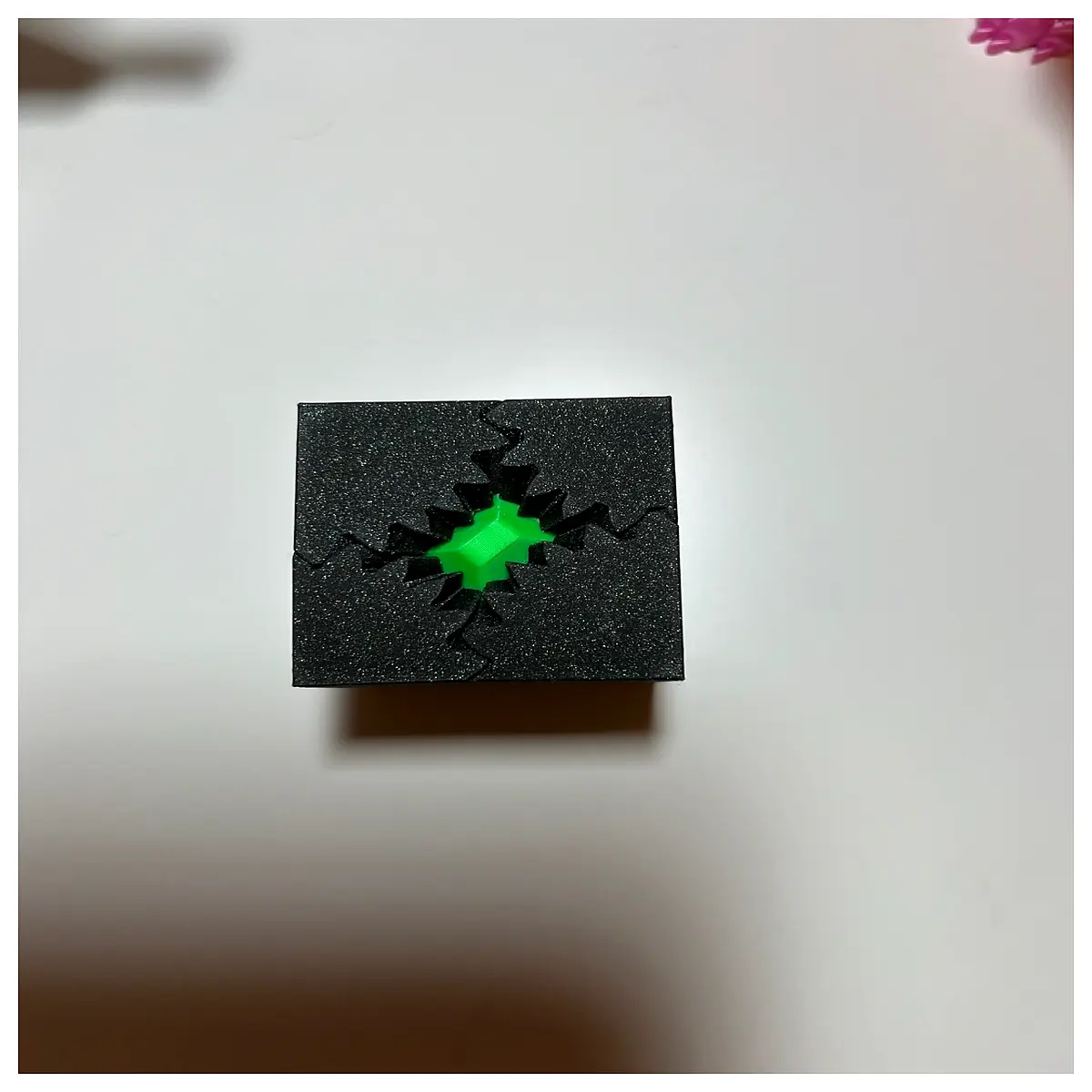 metal cube gear puzzle fidget toy stress relief anxiety reducer brain teaser for adults kids
