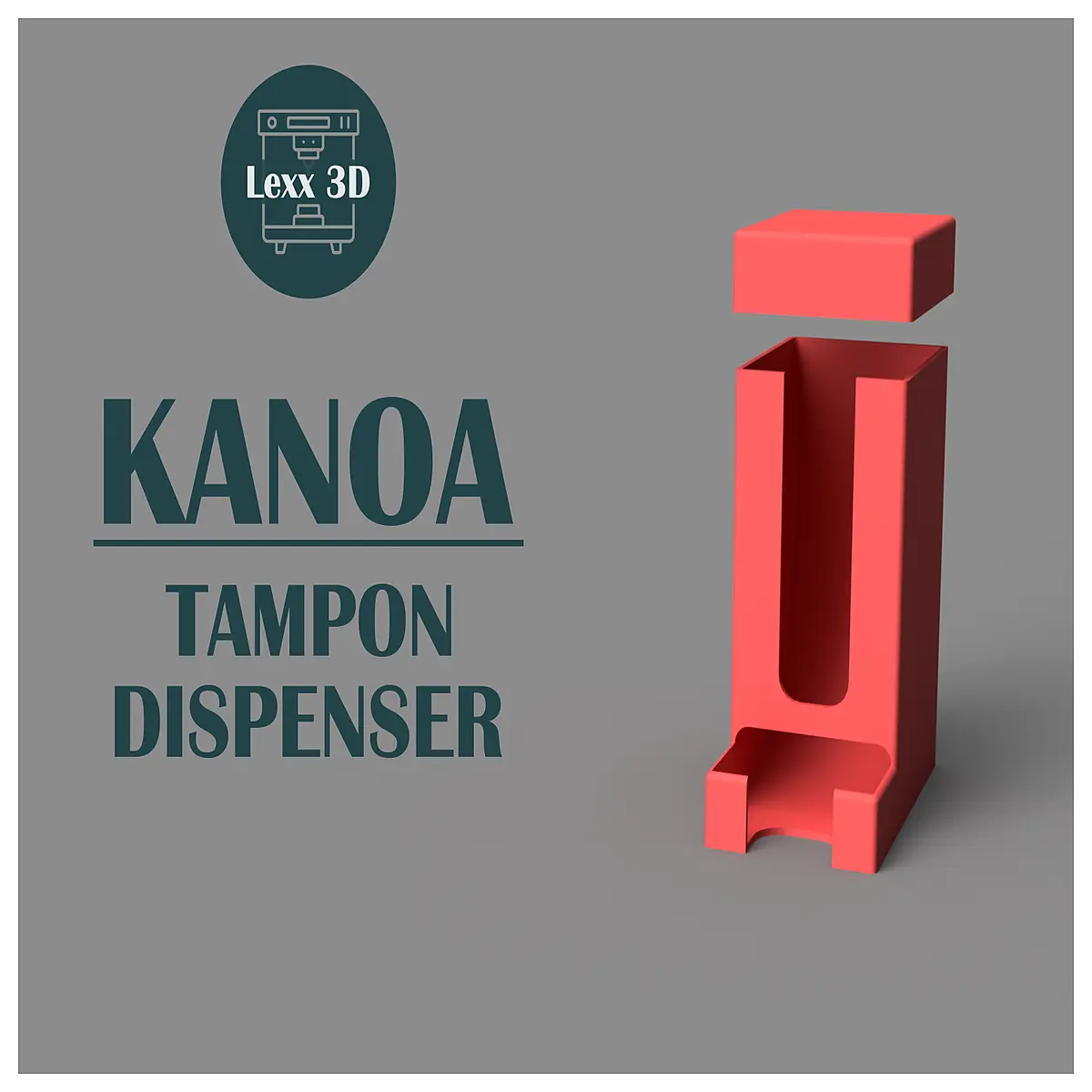 kanoa tampon dispenser holder bathroom counter organizer plastic hygiene product storage case for period supplies