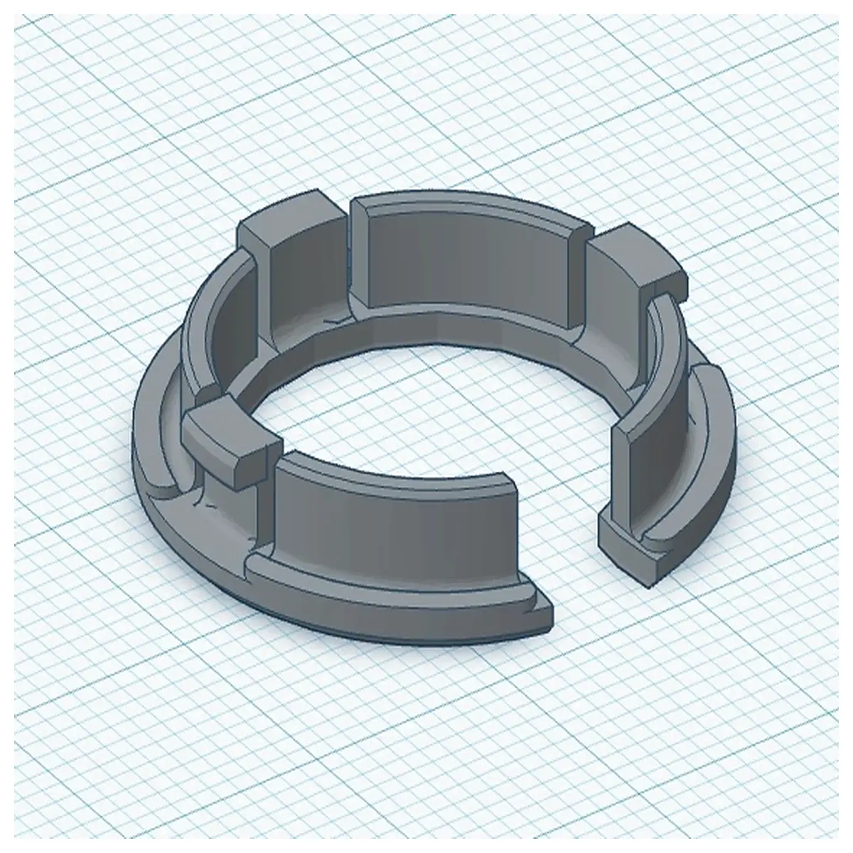 12 inch round electrical box cover with slot for wire access metal knockout plate