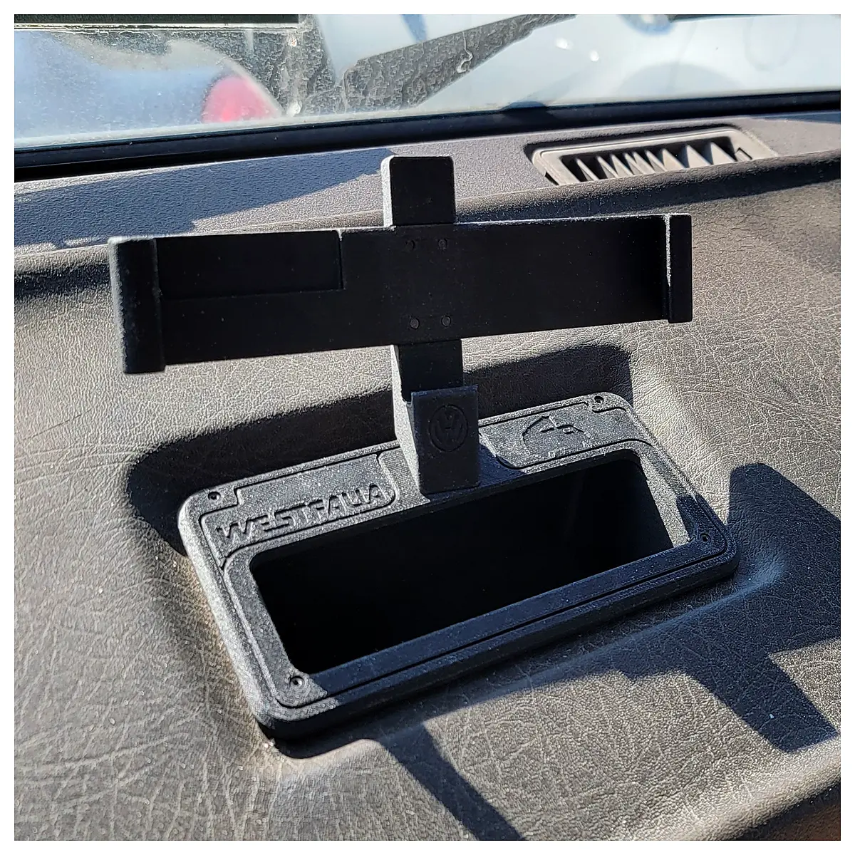 vanagon t3 dashboard phone mount holder for bus t3 instrument panel clip cradle navigation gps support