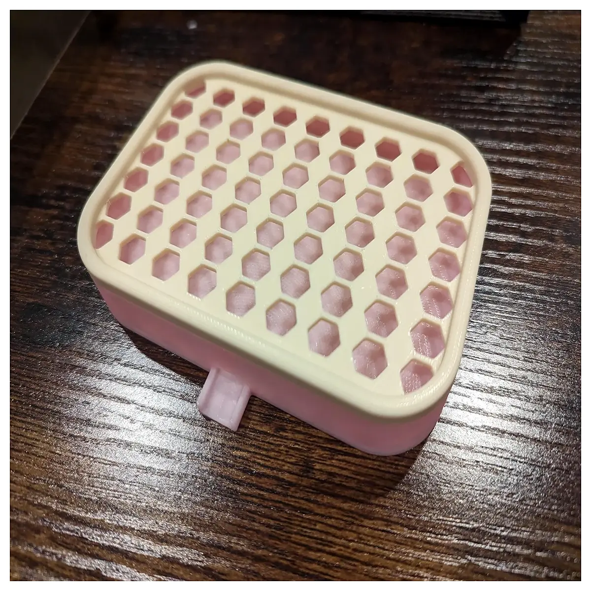 hexagonal soap dish top cover drainage tray bathroom vanity organizer