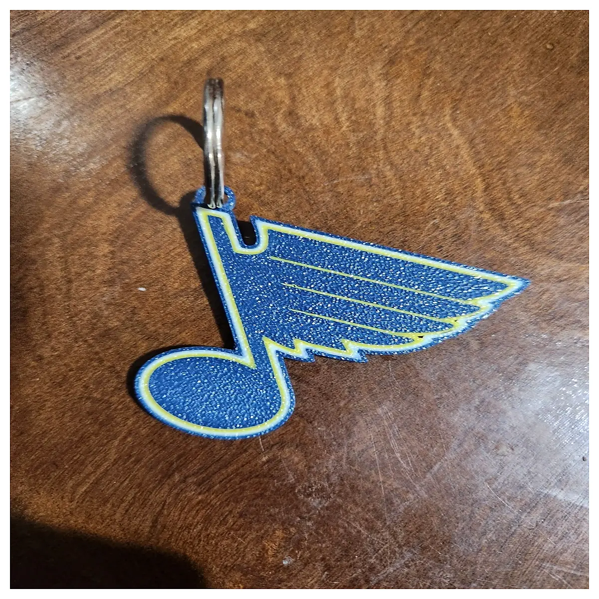 st blues keychain metal team merchandise fans