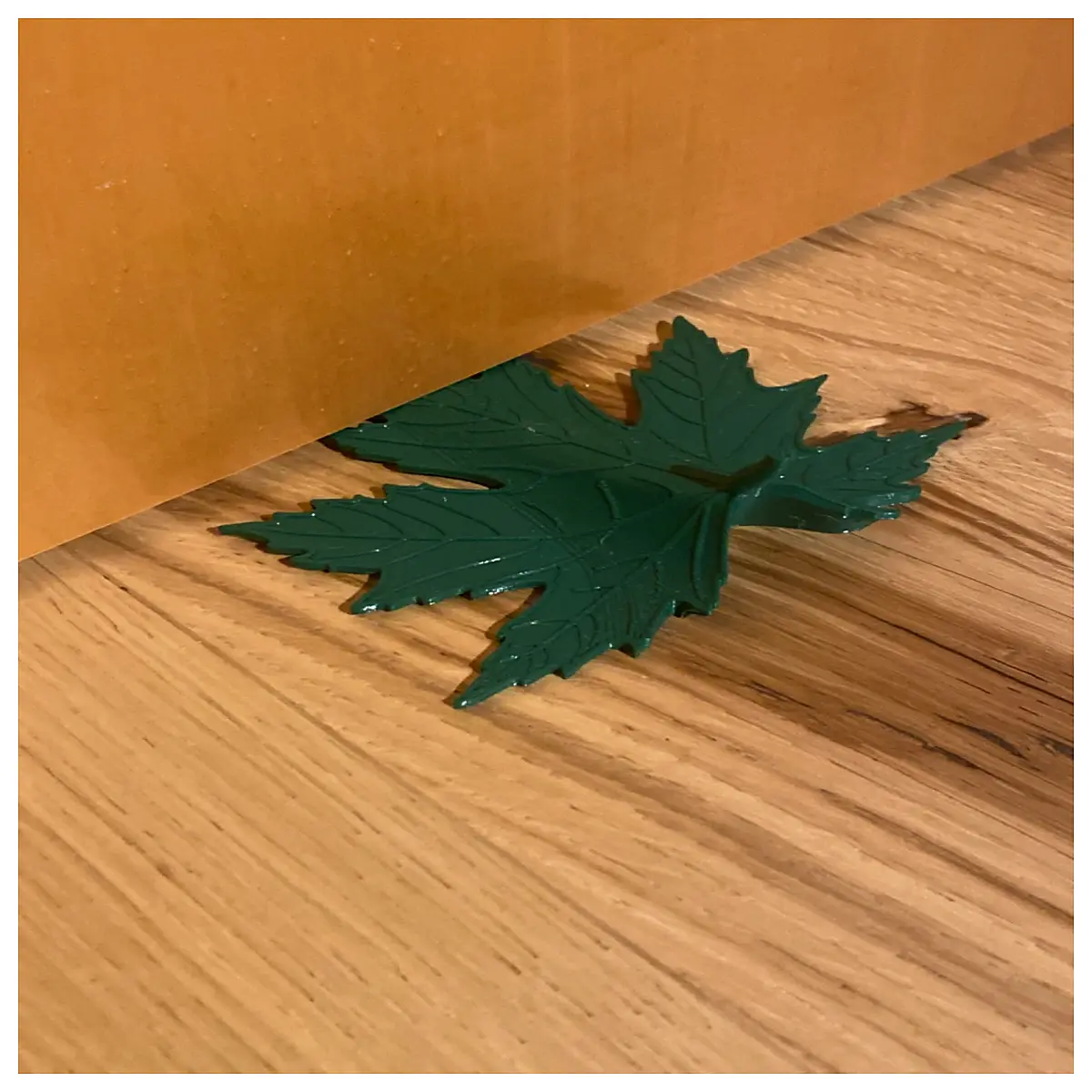 decorative door stopper for wall protection leaf design rubber bumper duty wedge to slamming and scratches on floors