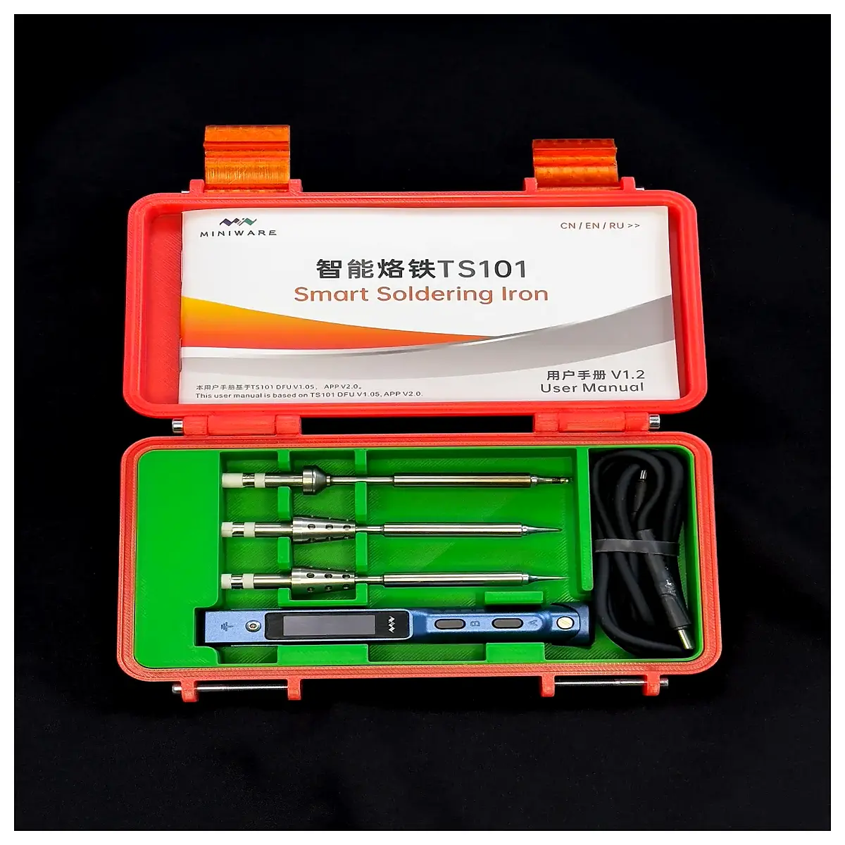 ts101 soldering iron replacement tip for thick wall aluminum alloy case compatible with fx series