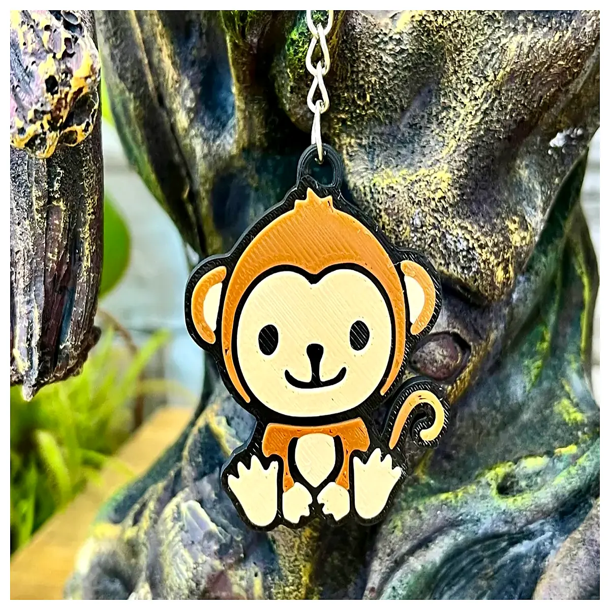 cute monkey keychain for bags adorable animal charm pendant funny cartoon monkey accessory cute gift idea for kids