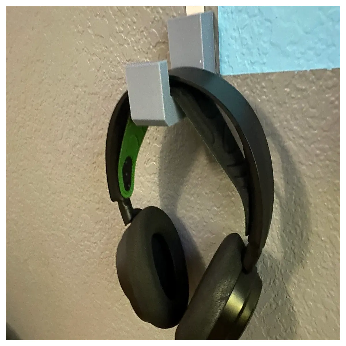 gaming headset wall mount holder for pc ps5 controller storage organizer