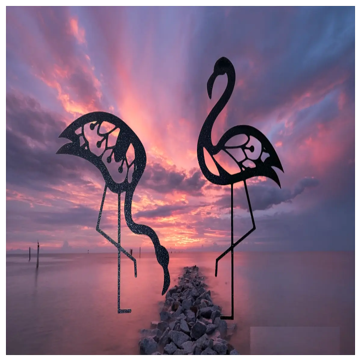 flamingo wall decals vinyl stickers for bedroom nursery decor removable mural art