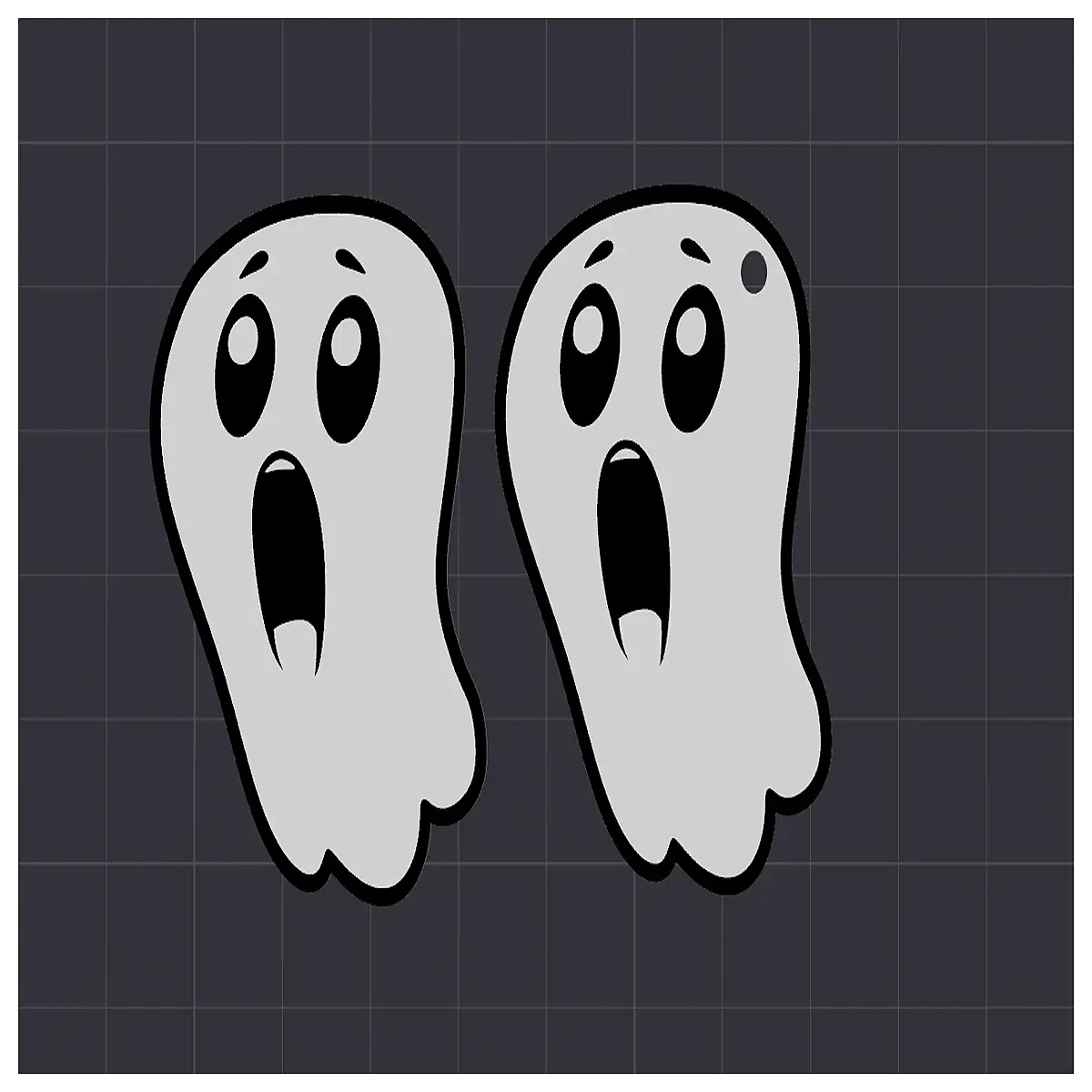 cute ghost keychain halloween decoration spout 02mm