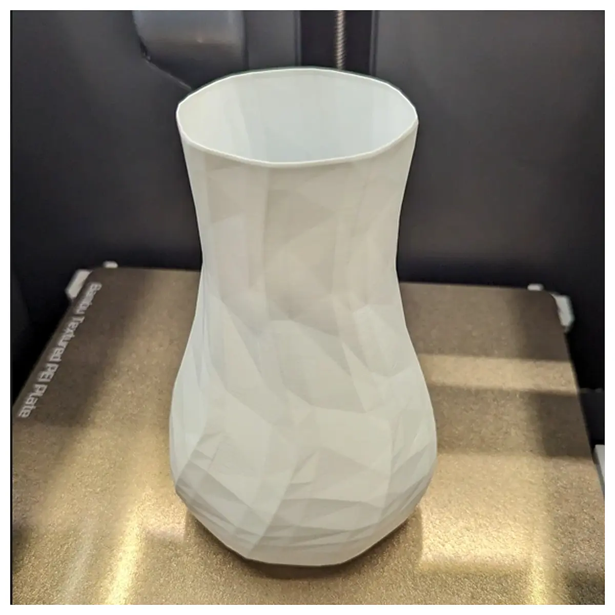 geometric low poly vase modern minimalist home decor accent piece for living room shelf