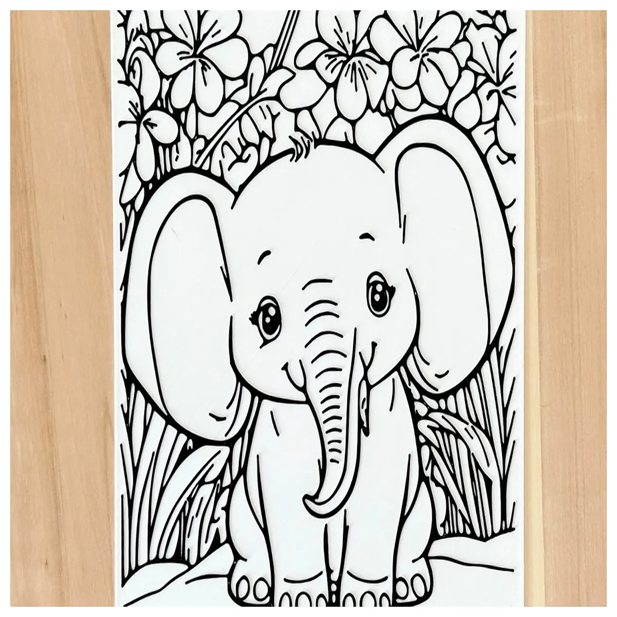 coloring pages for kids elephants printable pdf animals jungle safari drawing sheets