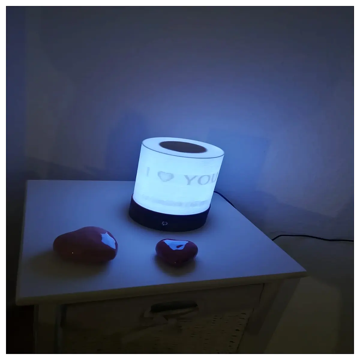 interactive love you message romantic couple gifts for bedroom nightlight