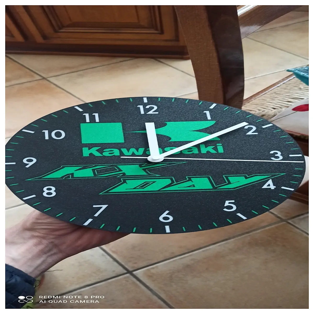 kx wall clock modern minimalist home decor silent ticking large diameter office desk timepiece