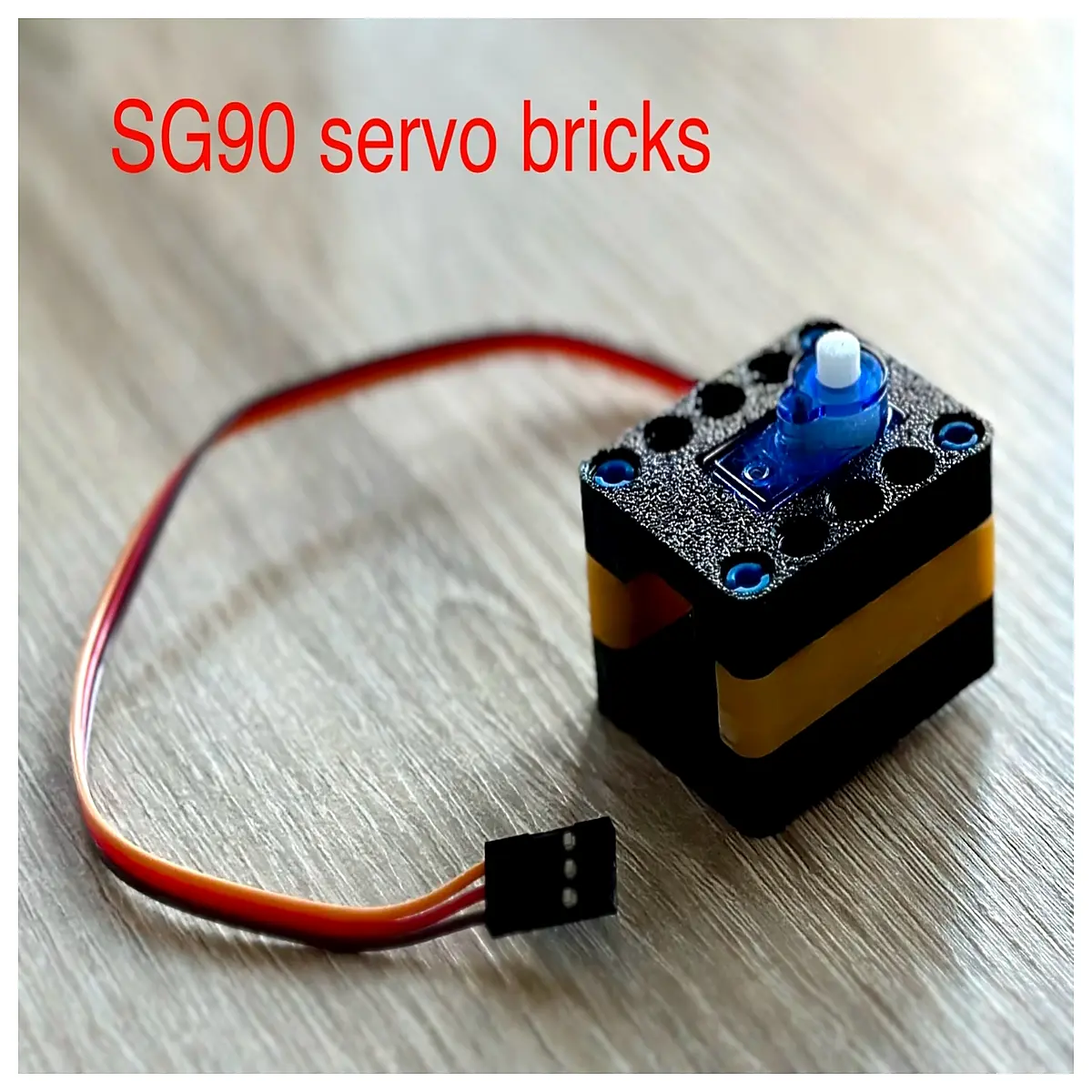 sg90 servo motor mount bracket holder for robot car smart home diy building blocks compatible