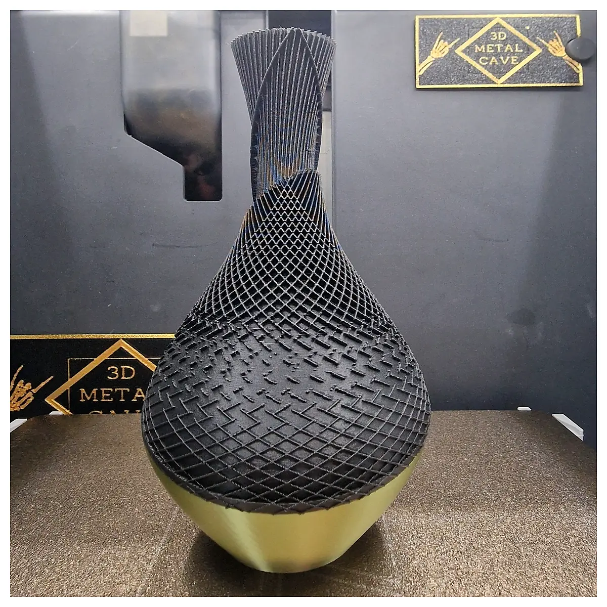 modern wavy vase abstract sculpture home decor minimalist art piece for living room shelf