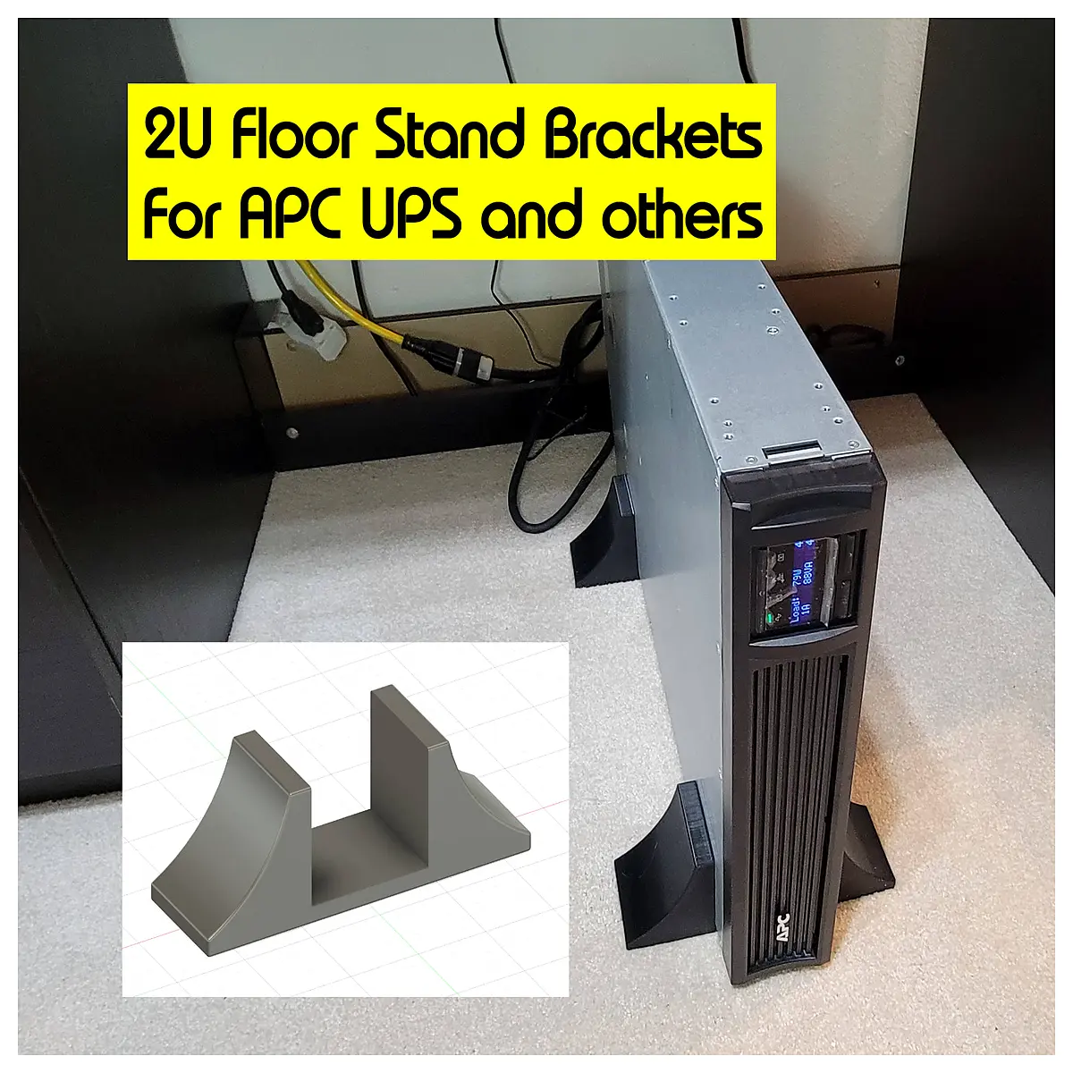 apc ups tower to floor conversion rack mount adapter for smt2200rm2u server room equipment