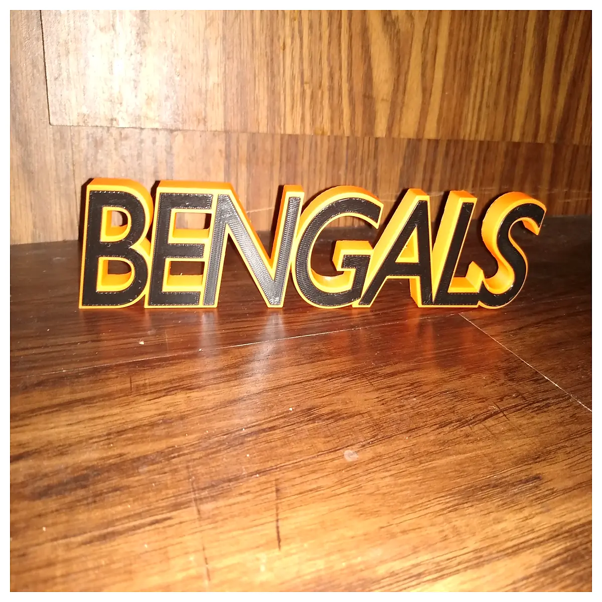 cincinnati bengals wall shelf decor team mounted storage rack for game room sturdy metal shelving with tiger stripes design