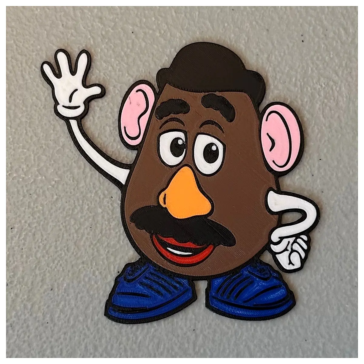 colorful mr potato head fridge magnet cute kitchen decor funny vegetable character kids