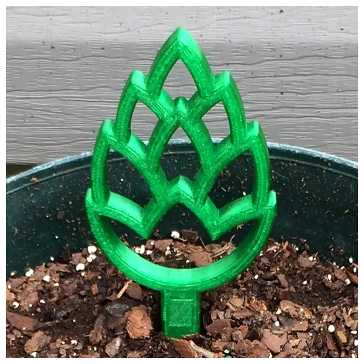 hop plant markers garden stakes for brewing hops support trellis system