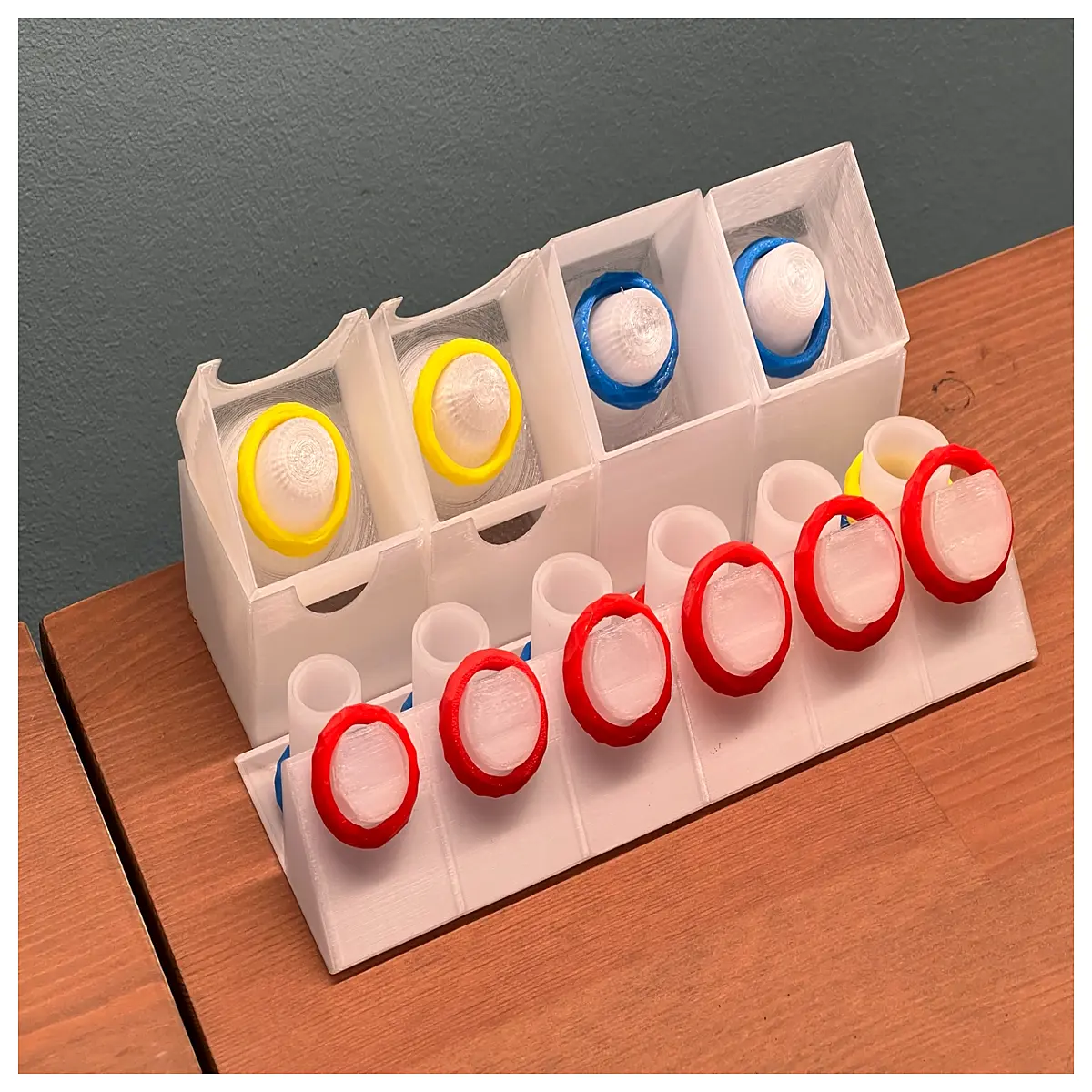 ring holder with back storage for extra jewelry stackable ring organizer