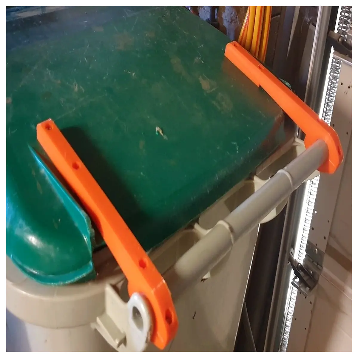trash can lid hinge repair replacement parts for duty outdoor recycling bins