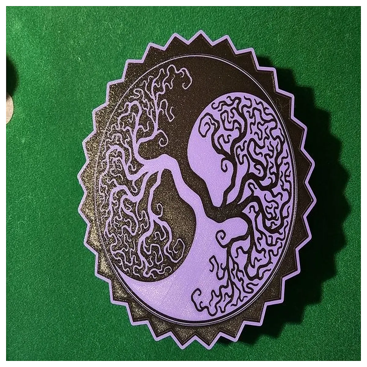 yin yang tree box art zen balance illuminated sculpture modern home decor lighting